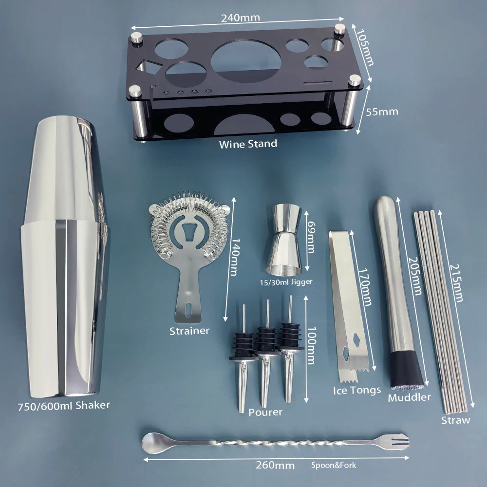 Cocktail Shaker Bar Tool Set