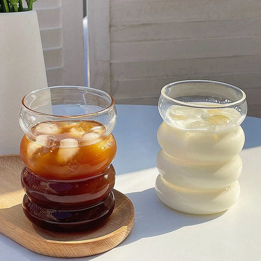 Retro Glass Coffee & Juice Cup