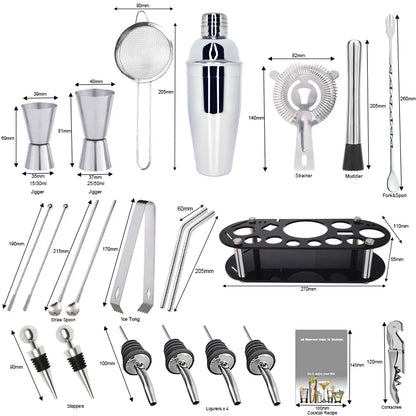 Cocktail Shaker Bar Tool Set